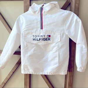 Tommy Hilfiger boys windbreaker quarter zip jacket
